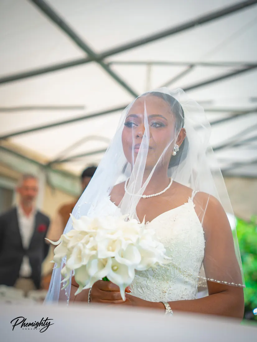 Vows under the marquee, Garden wedding