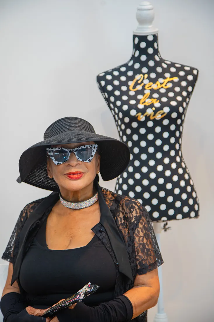 Backstage at the pop-up