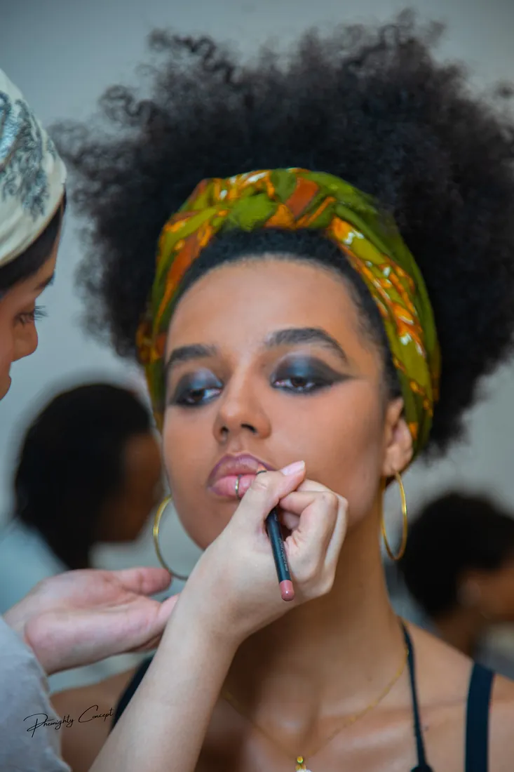 Final touches before the show